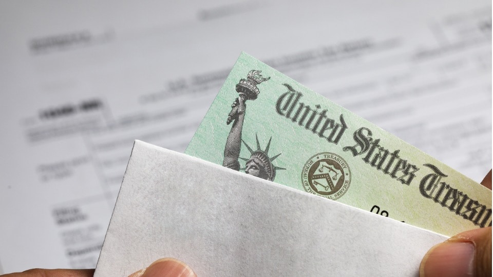 United States Treasury issues a refund check for duty drawback